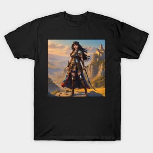 Ancient Turkish Woman Warrior (ABAKAY) T-Shirt